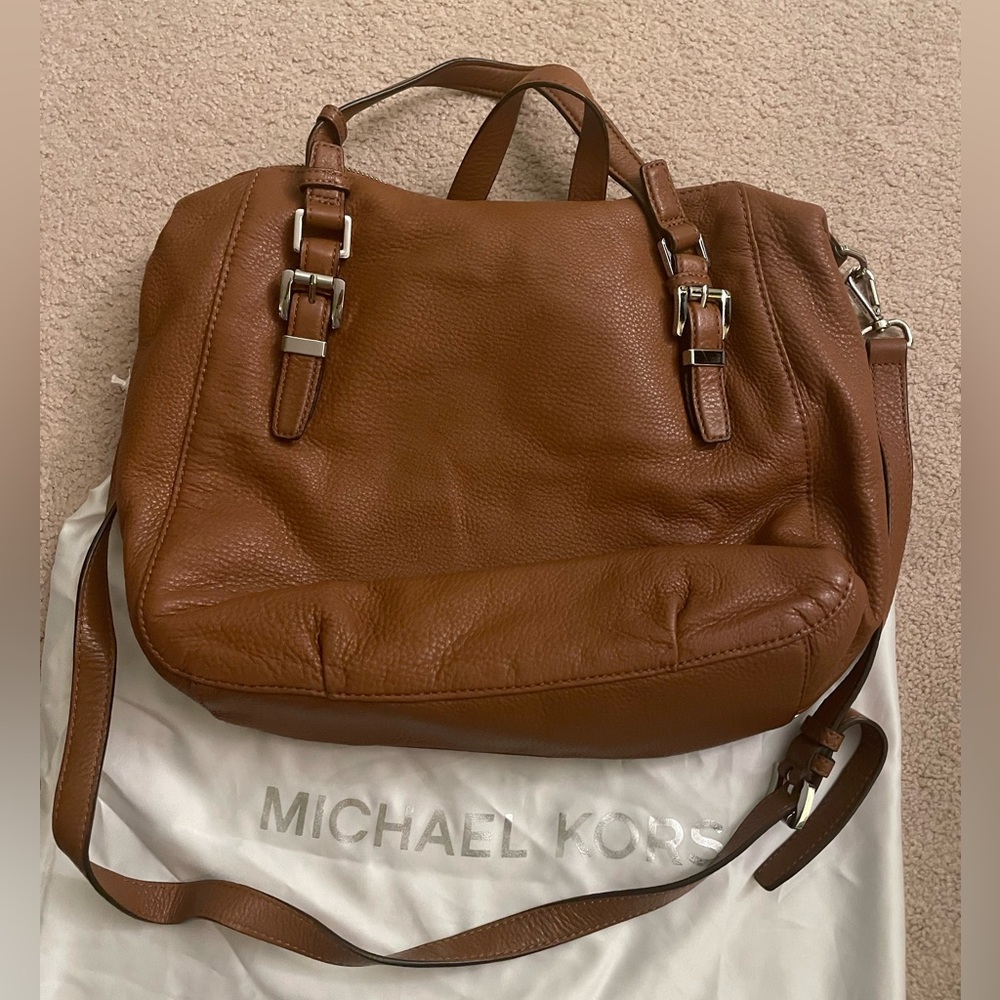 Michael Kors Brown Leather Satchel Purse